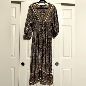 Multi colored boho style dress